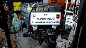 Aksaray'da 3500 Litre Kaçak Yağ Operasyonu