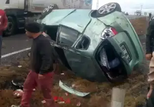 Nevşehir'de Takla Atan Araç: 1 Yaralı