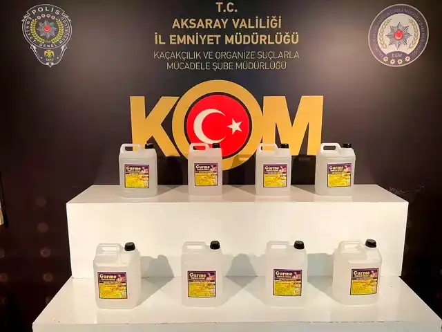 Aksaray'da Sahte Alkol Baskını: 3 Gözaltı